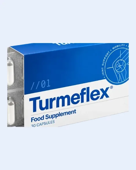 Vorderseite der Turmeflex Faltschachtel: Joint support, mobility, flexibility, active
